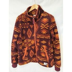 The North Face Women Campshire Full-Zip Fleece Jacket L Aztec Print  Cabincore